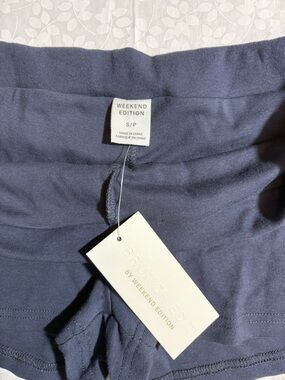 Weekend Edition Women’s Athletic Shorts in Slate Blue